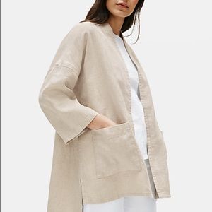 Eileen Fisher heavy organic linen jacket